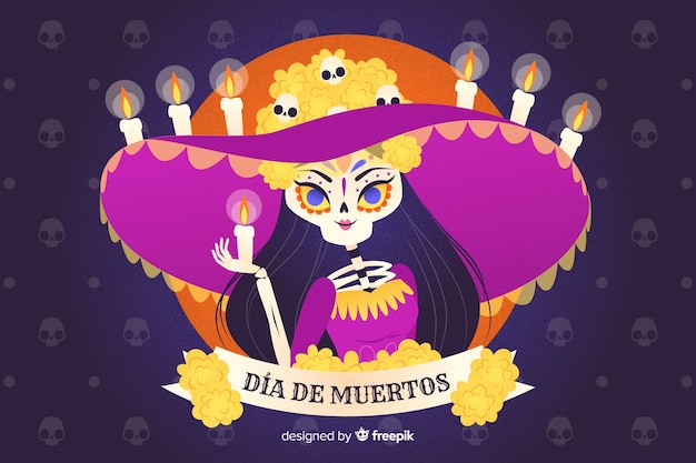 Fundo liso dia de muertos