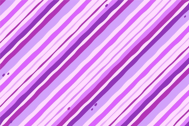 Fundo listrado roxo de design plano