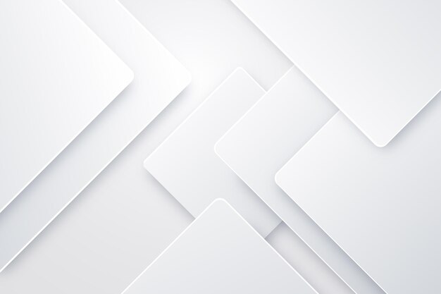 Fundo monocromático branco de estilo papel