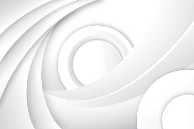 Vetor grátis fundo monocromático branco estilo papel