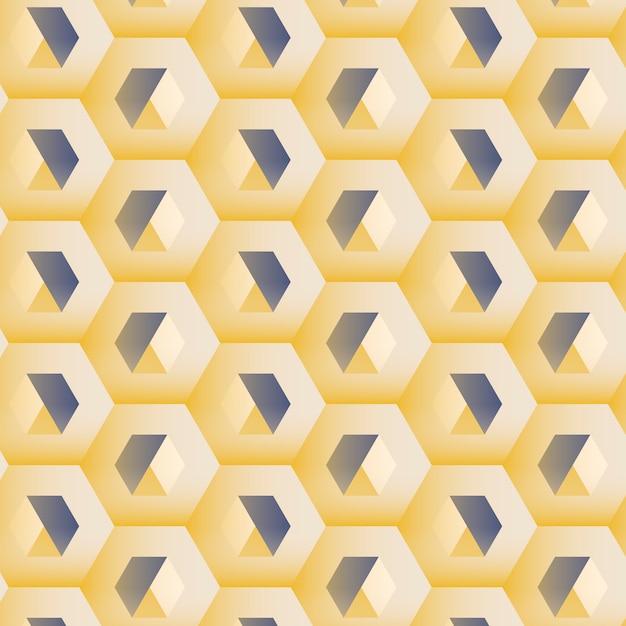 Fundo multicolorido 3d padrão hexagonal