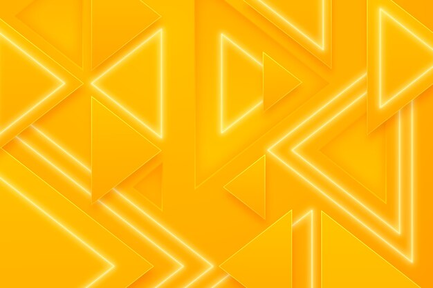 Fundo neon amarelo realista