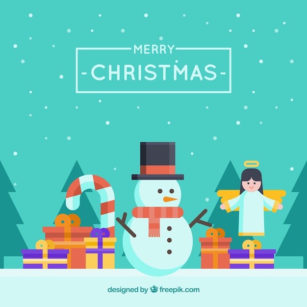 Fundo plano criativo de Natal