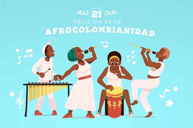 Fundo plano de afrocolombianidad