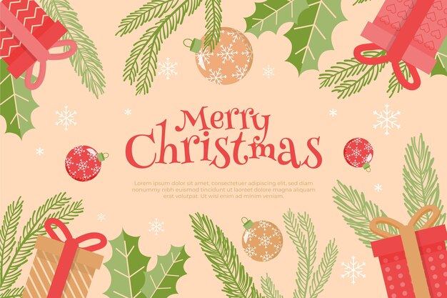 Fundo plano de natal