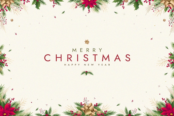 Vetor grátis fundo plano de natal
