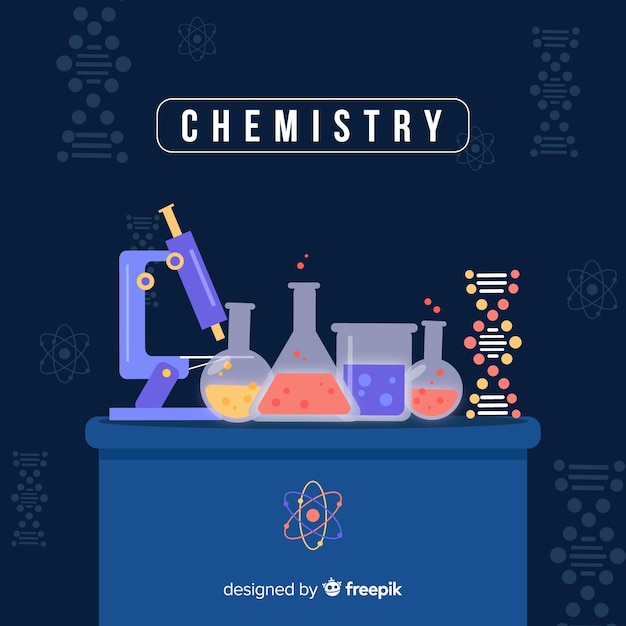 Fundo plano de química