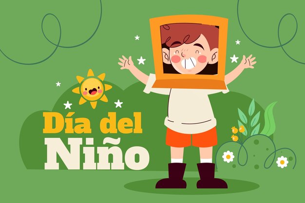 Fundo plano do dia del nino