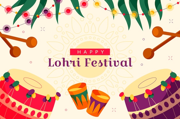 Fundo plano do festival lohri