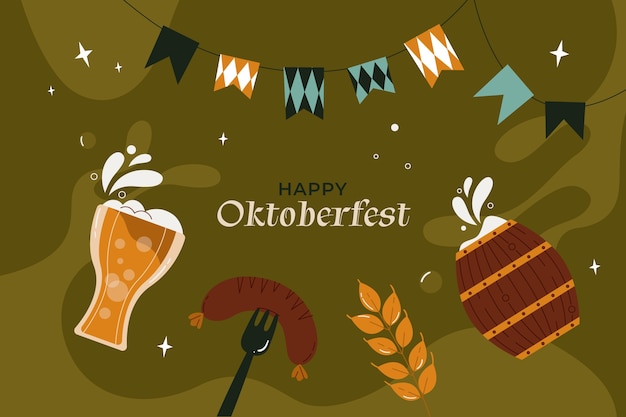 Fundo plano mais oktoberfest