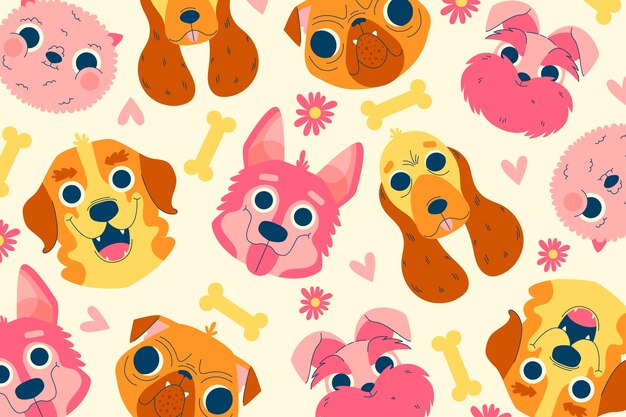 Fundo plano para a celebração do dia internacional do cão