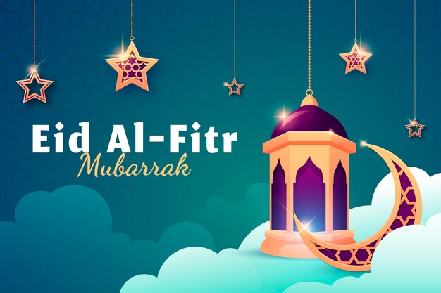 Fundo plano para a celebração do eid al-fitr