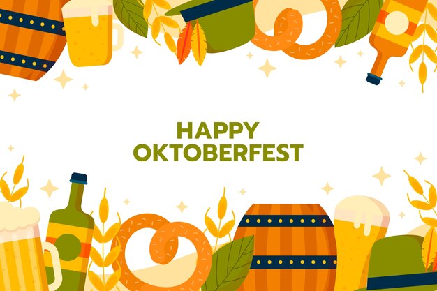 Fundo plano para a celebração do festival de cerveja Oktoberfest
