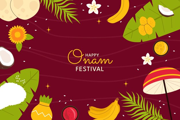 Fundo plano para a celebração do festival onam