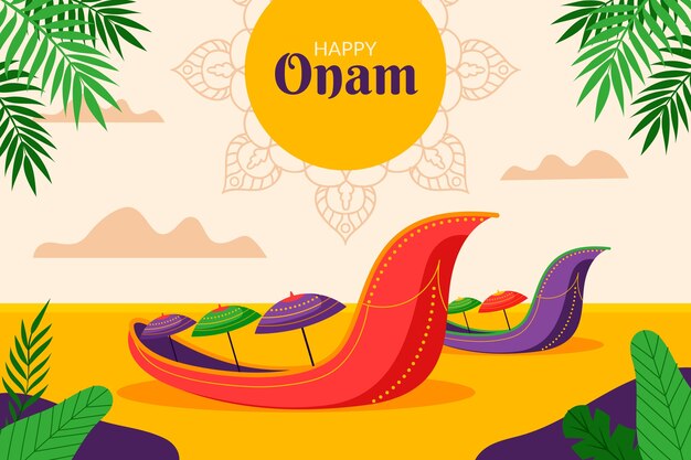 Fundo plano para a celebração do festival onam
