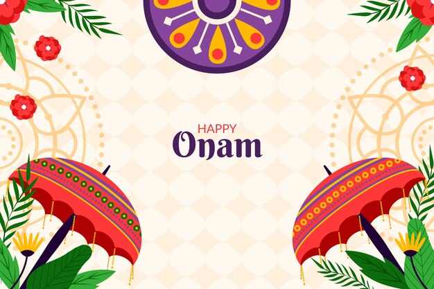 Fundo plano para a celebração do festival onam