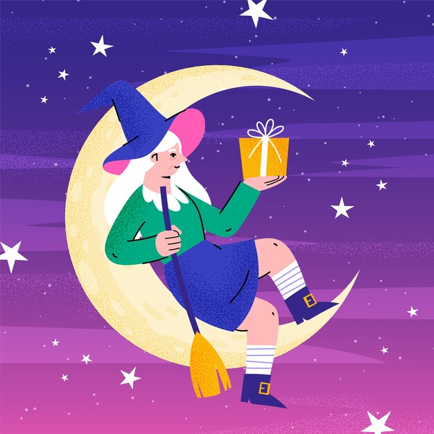 Fundo plano para befana