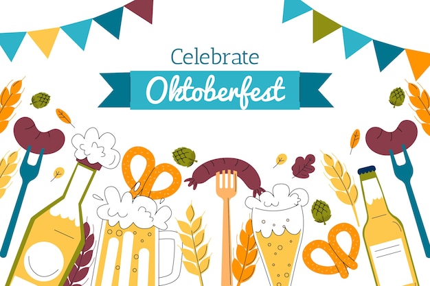 Fundo plano para celebração da oktoberfest