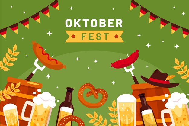 Fundo plano para celebração da oktoberfest