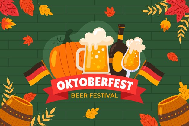 Fundo plano para celebração da oktoberfest