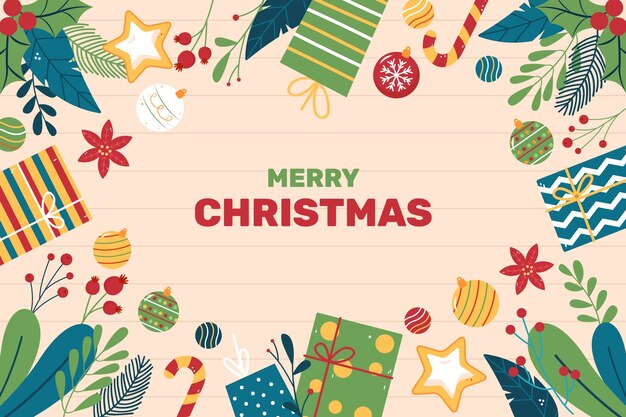 Fundo plano para celebração da temporada de natal