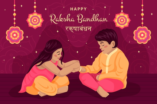 Fundo plano para celebração de raksha bandhan