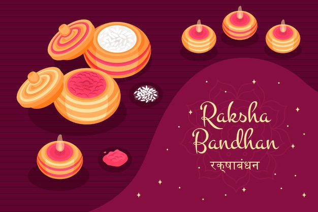 Fundo plano para celebração de raksha bandhan