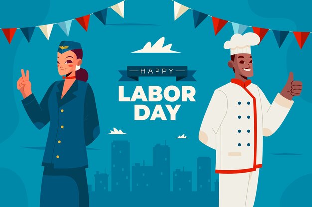Fundo plano para celebração do dia do trabalho