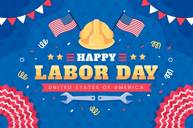 Fundo plano para celebração do dia do trabalho