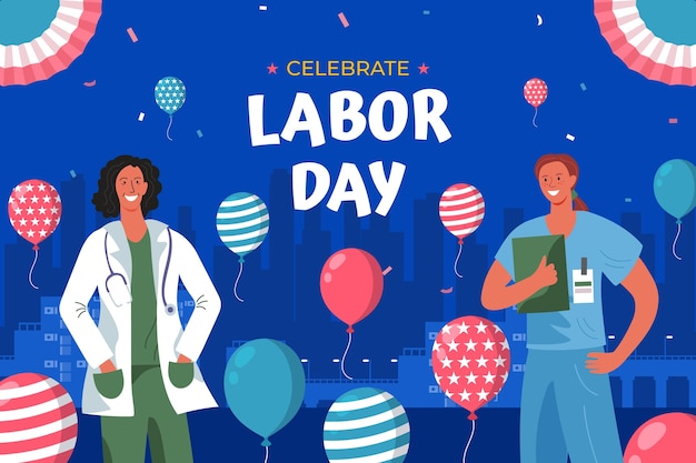 Fundo plano para celebração do dia do trabalho