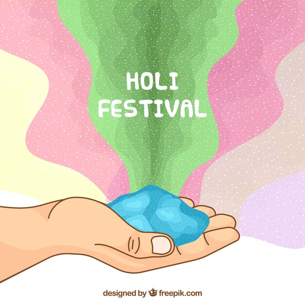 Fundo plano para o festival holi