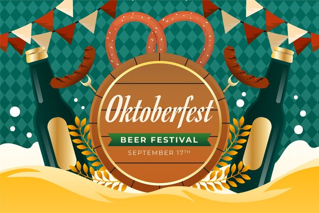 Fundo plano para o festival oktoberfest