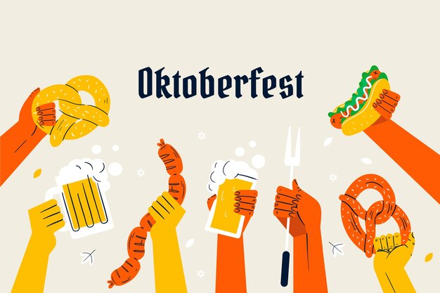 Fundo plano para o festival oktoberfest