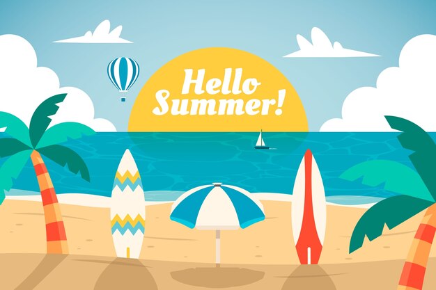 Fundo plano para o verão