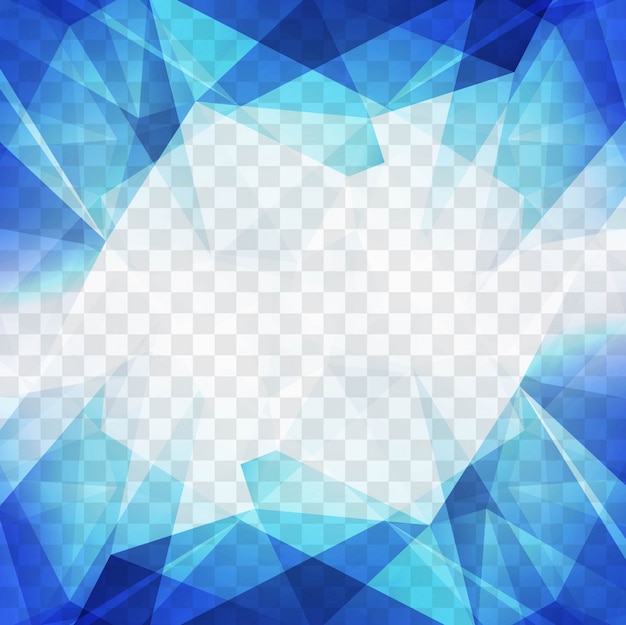 Vetor grátis fundo poligonal azul moderno