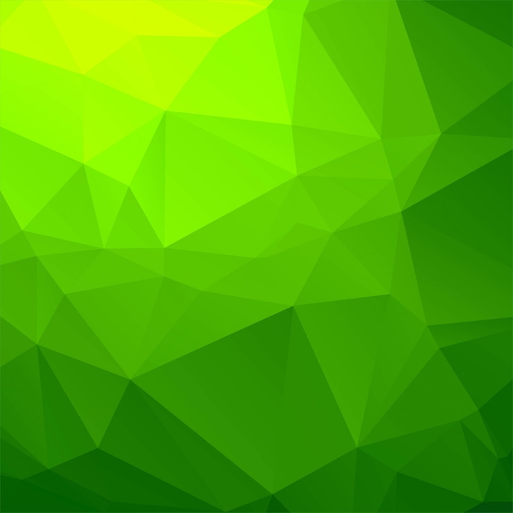 Vetor grátis fundo poligonal geométrico verde elegante