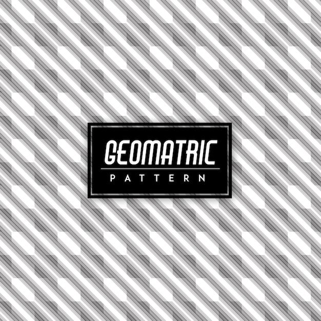 Vetor grátis fundo preto e branco geomatric seamless pattern