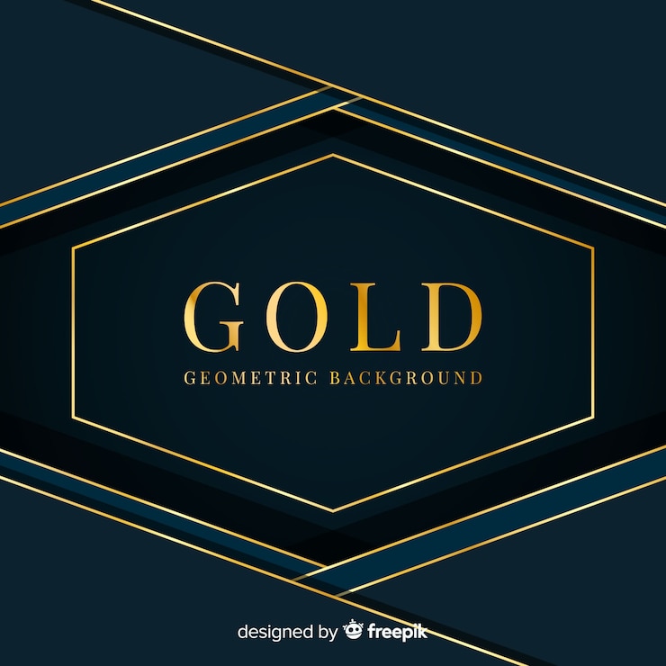 Vetor grátis fundo preto e dourado