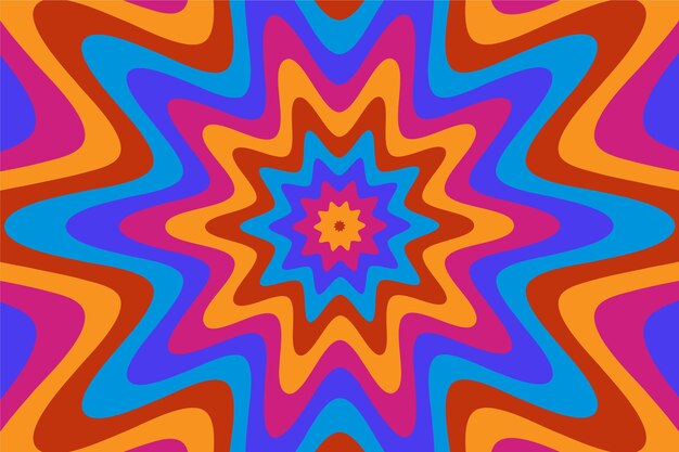 Fundo psicodélico groovy