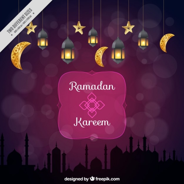 Fundo ramadan ornamental