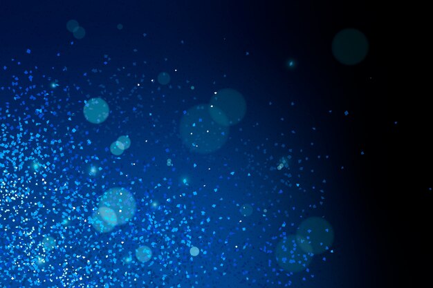 Fundo realista de brilho azul marinho