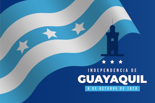 Fundo realista de independência de guayaquil
