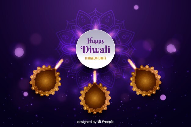 Fundo realista diwali