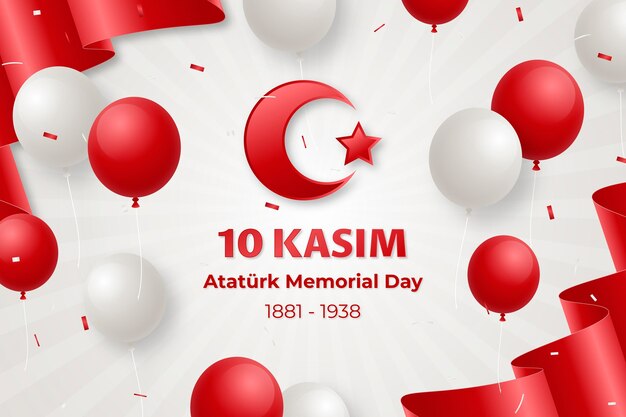 Fundo realista do Memorial Day Ataturk