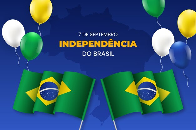 Fundo realista para celebração de 7 de setembro