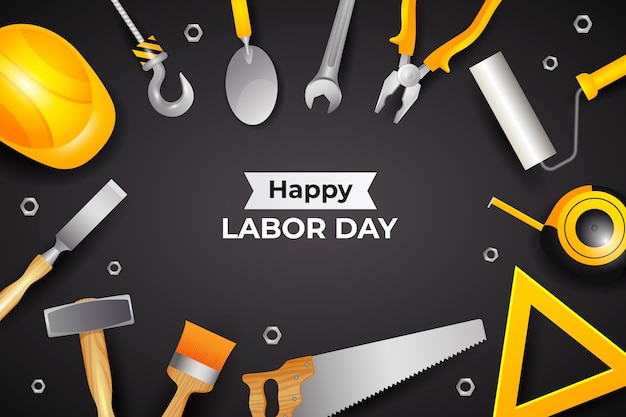 Fundo realista para celebração do dia do trabalho