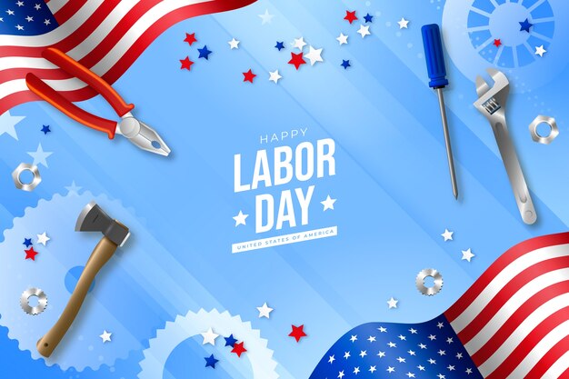 Fundo realista para celebração do dia do trabalho