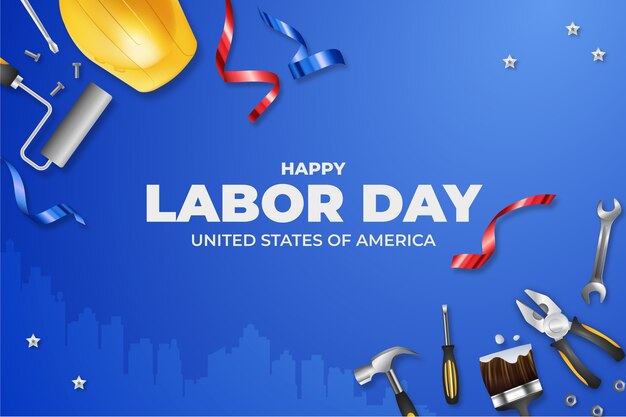 Fundo realista para nós celebração do dia do trabalho