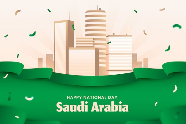 Fundo realista para o dia nacional saudita