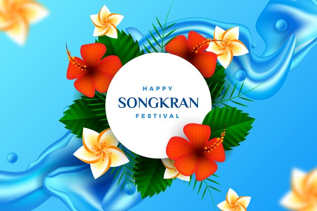 Fundo realista songkran